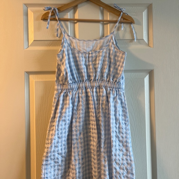 Madewell Gingham Tie Strap Dress - Picture 2 of 2